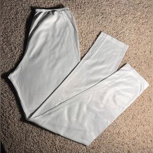 White Shiny Leggings